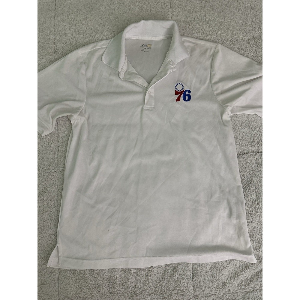 Philadelphia 76ers‎ Basketball Polo Shirt Men's S White